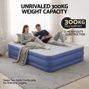 Bestway Air Mattress Queen Inflatable Bed 61cm Airbed Blue