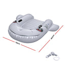 Bestway Shark Ride-On Pool Float Toy Floaties for Kids 45kg Capacity Grey