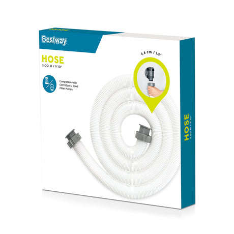 Bestway 38mm Pool Hose Replacement Sand Filter Cartridge Filter Pump Pipe 3m