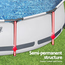 Bestway 366cm Swimming Pool Above Ground Pools Round Filter Pump Cover Ladder