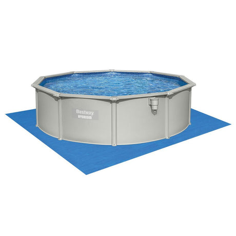 Bestway Swimming Pool Steel Frame Round Pool Set 457cm w/ Filter Ladder 17430L