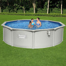 Bestway Swimming Pool Steel Frame Round Pool Set 457cm w/ Filter Ladder 17430L