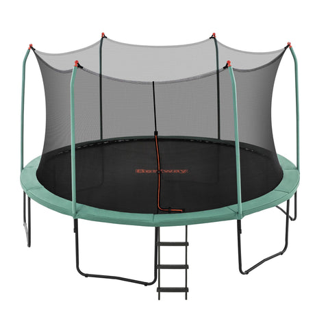Bestway 14ft Trampoline Kids Rebounder Safety Net Enclosure Outdoor Fitness 4.27m for Ages 6+