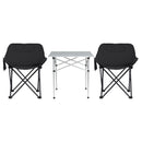 Weisshorn 3pc Camping Table Chair Set Outdoor Folding Aluminium Portable Picnic