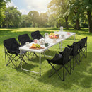 Weisshorn 7pc Camping Table Chair Set Outdoor Folding Aluminium Portable Picnic