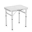 Weisshorn Folding Camping Table 60CM Adjustable Portable Outdoor Picnic Desk