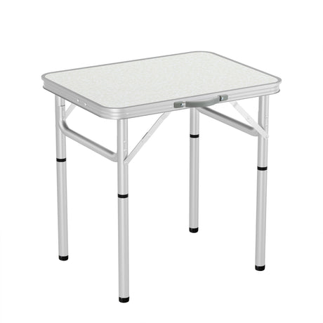 Weisshorn Folding Camping Table 60CM Adjustable Portable Outdoor Picnic Desk