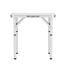 Weisshorn Folding Camping Table 60CM Adjustable Portable Outdoor Picnic Desk