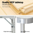 Weisshorn Folding Camping Table 60CM Adjustable Portable Outdoor Picnic Desk