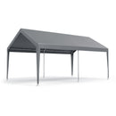 Instahut 3x6m Carports Canopy Tent Portable Garage Outdoor Steel Shelter Grey