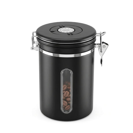 5-Star Chef 1.8L Stainless Steel Coffee Bean Storage Container Coffee Canister