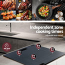 Devanti Electric Ceramic Cooktop 60cm Touch Control Grey
