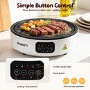 Devanti Ceramic Cooktop Electric Hot Plate Countertop Grill Cooker White