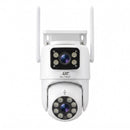 UL-Tech Wireless Security Camera Outdoor Indoor, 2.5K Dual Lens Pan Tilt, 4MP (2×2MP) IP Camera, Motion Detection, Auto-Tracking, Colour Night Vision, 2.4G WiFi, Two-Way Audio, Pet Baby Surveillance