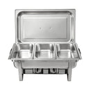 5-Star Chef Chafing Dish 7.5L 3-Pan Buffet Warmer Food Warmer Catering Server
