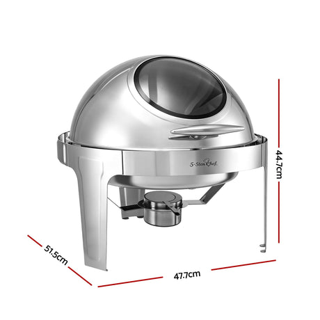 5-Star Chef 9L Chafing Dish Buffet Warmer Food Warmer Catering Server Round