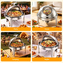 5-Star Chef 9L Chafing Dish Buffet Warmer Food Warmer Catering Server Round