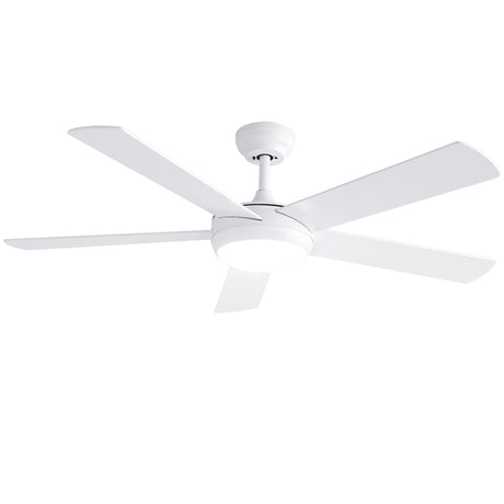 Devanti 52'' Ceiling Fan 5 Blades DC Motor w/Light w/Remote White