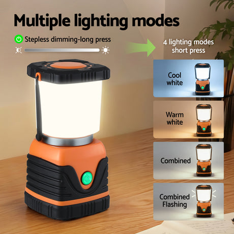Weisshorn 2-Pack LED Camping Lanterns, 1000LM Super Bright Waterproof Portable Emergency Tent Lights