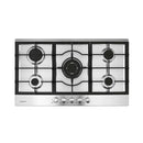 Devanti 90cm Gas Cooktop 5 Burner LPG NG Stainless Steel Hob Silver