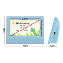 Artiss 7" Digital Day Clock Calendar Alarm LCD Children Sleep Trainer Clocks Blue