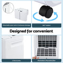 Devanti 16L Dehumidifier Portable Air Dryer Moisture Absorber 5.5L Water Tank Home