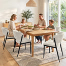 Artiss Dining Chairs Set of 6 Linen Fabric Soft Upholstered Chairs Beige