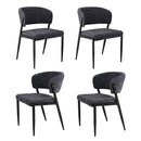 Artiss Dining Chairs Set of 4 Linen Fabric Soft Upholstered Chairs Charcoal
