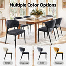 Artiss Dining Chairs Set of 4 Linen Fabric Soft Upholstered Chairs Charcoal