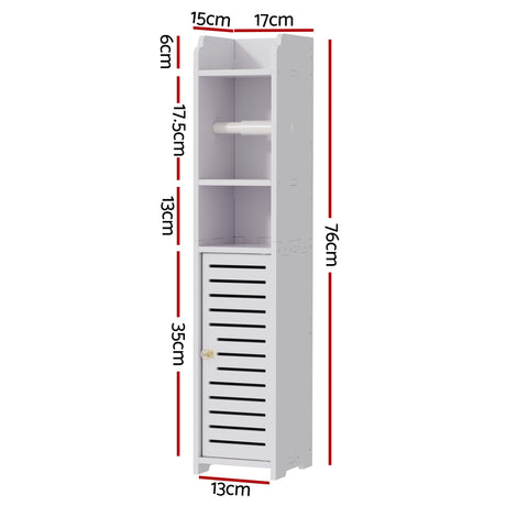 Artiss 2X Bathroom Cabinet Toilet Roll Holder 76cm