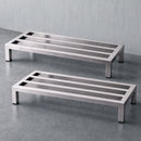 Giantz 60x35cm Dunnage Rack 2-Pack Stainless Steel Kitchen Floor Stand