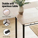 Artiss Dining Table and Chairs Set of 5 Compact Kitchen Furniture Modern Oak