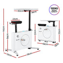 Everfit Exercise Bike Magnetic Desk Bike with Tabletop Fitness Home Workout Gym