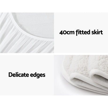 Giselle Bedding Queen Size Electric Blanket Fleece