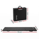 Everfit Gymnastics Mats Folding Exercise Floor Mat Portable 3 Fold Tumbling Mat Black