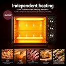 Devanti 30L Convection Oven Electric Fryer Ovens 1600W