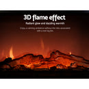 Devanti Electric Fireplace Fire Heaters 2000W