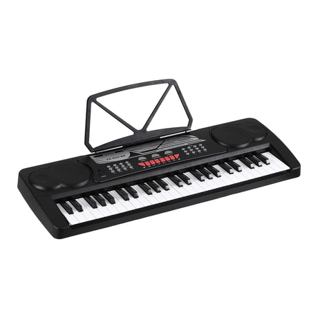 Alpha 49 Key Electronic Keyboard Portable Digital Piano Musical Instrument Black