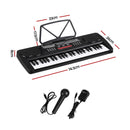 Alpha 49 Key Electronic Keyboard Portable Digital Piano Musical Instrument Black