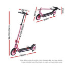 Electric Scooter 180W 18KM/H Adjustable Portable Foldable Height Riding Commuter Teens Adults