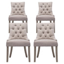 Artiss Dining Chairs Set of 4 Linen French Provincial Beige