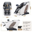 Livemor Prestige 4D Dual Mechanism Massage Chair, Full Body Zero Gravity Recliner with Extended SL Track, Body Scan, Air Compression, Waist Heating, Foot Rollers, Voice Control & Wireless Charging