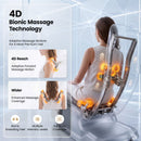 Livemor Prestige 4D Dual Mechanism Massage Chair, Full Body Zero Gravity Recliner with Extended SL Track, Body Scan, Air Compression, Waist Heating, Foot Rollers, Voice Control & Wireless Charging