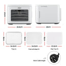 Devanti Food Dehydrator Machine 5 Tray Mini Fruit Dryer Maker White
