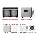 Devanti 16 Trays Food Dehydrator Dual-Zone Stainless Steel