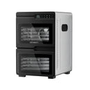 Devanti 12 Trays Food Dehydrator Dual-Zone Stainless Steel Fruit Jerky Dryer