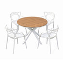 Gardeon 5PCS Outdoor Dining Set Table and Chairs Patio Garden Furniture Entwine