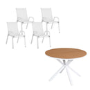 Gardeon 7PCS Outdoor Dining Set Table and Chairs Patio Garden Furniture Steel