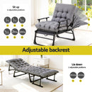 Gardeon 3-in-1 Sun Lounger Folding Camping Chair Adjustable Recliner Patio Furniture for Office Nap, Poolside