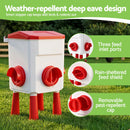 Giantz 12kg Chicken Feeder and 11L Waterer Set Large Capacity Poultry Drinker Kit